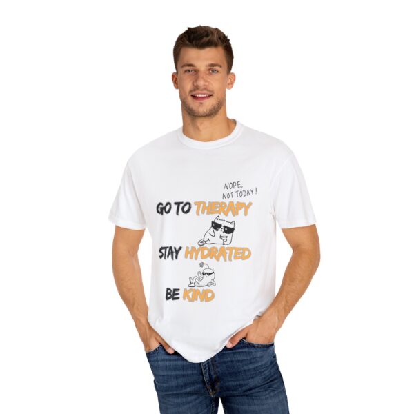 Go to Therapy Stay Hydrated Be Kind T-Shirt – Mental Health Awareness Tee – Self-Care Motivational Shirt – Therapy Gift Idea